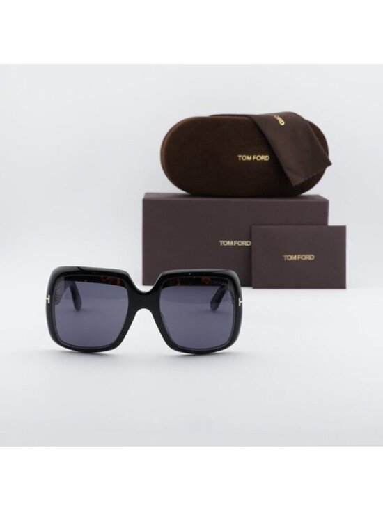 Tom Ford Aurora FT1194 01A Square Sunglasses - Black/Smoke main image 6